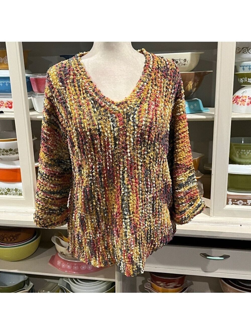 Ethyl Yarn Knit Chunky Sweater - Size XL